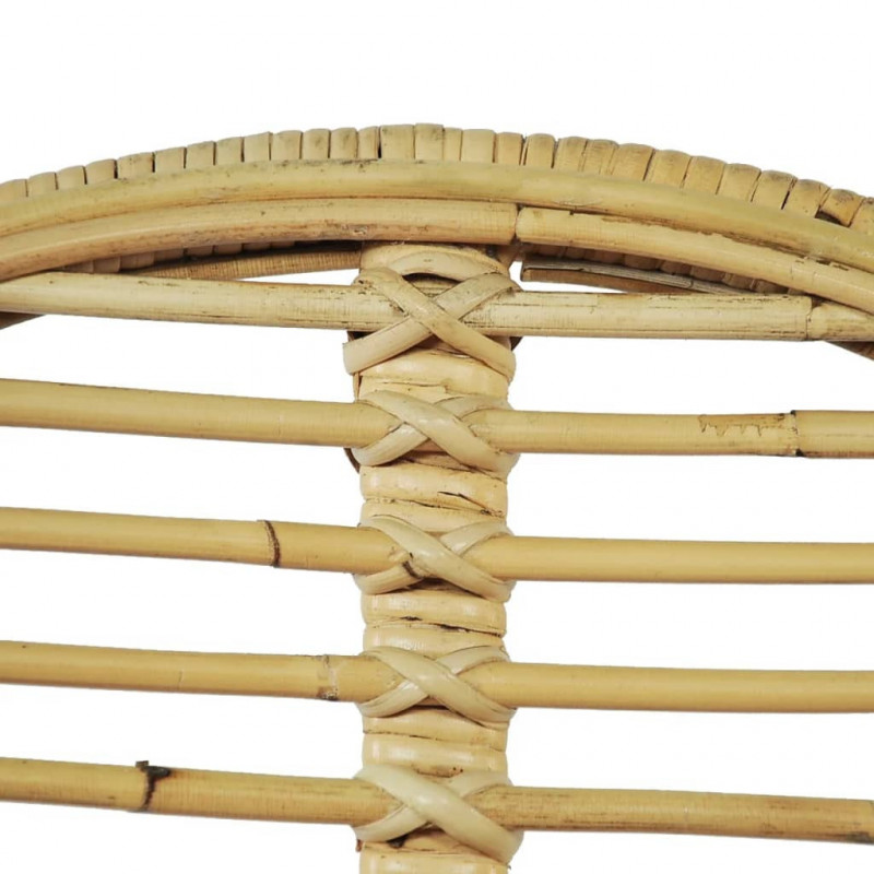 Krzesła do jadalni, 6 szt., naturalny rattan