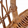 Krzesła ogrodowe, 2 szt., naturalny rattan, brązowe