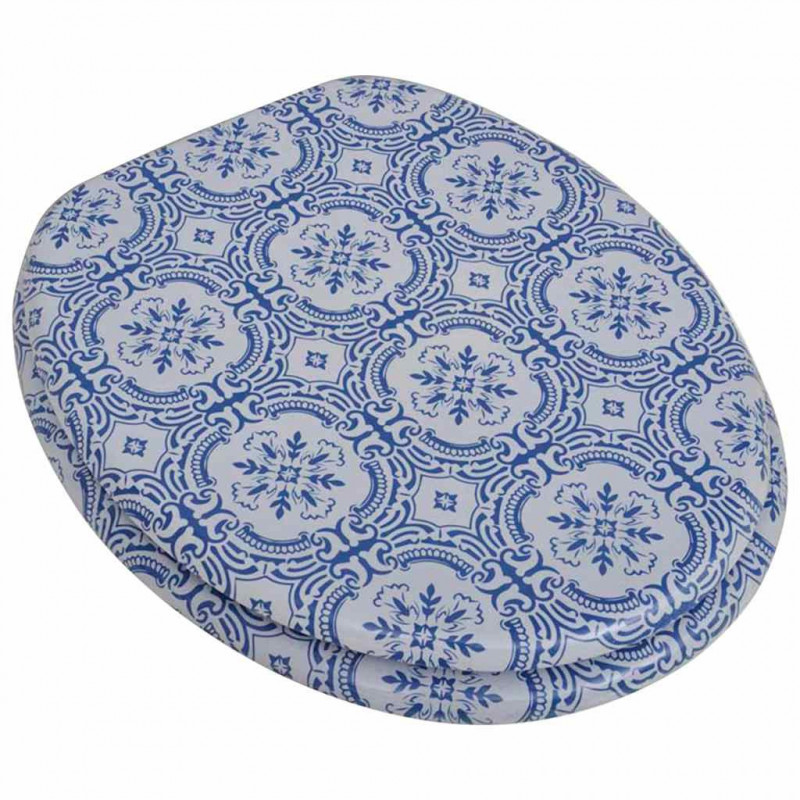 Deski sedesowe, 2 szt., MDF, wzór porcelany