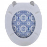 Deski sedesowe, 2 szt., MDF, wzór porcelany