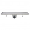 Odpływ prysznicowy liniowy, 2 szt., 530x140 mm, stal nierdzewna