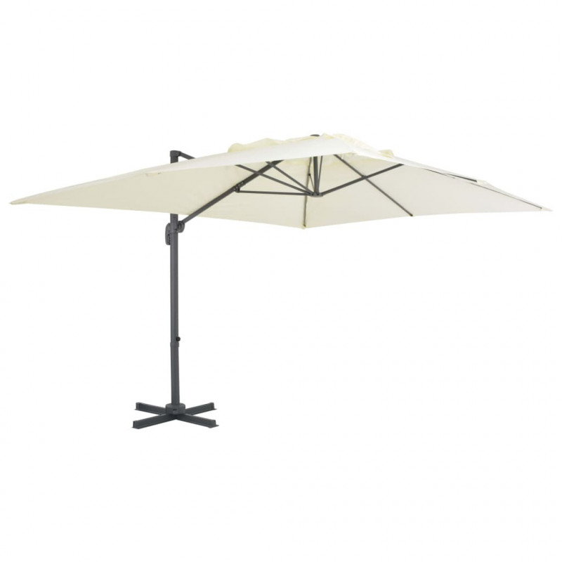 Parasol ogrodowy z przenośną podstawą, piaskowy
