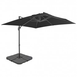 Parasol ogrodowy z przenośną podstawą, antracytowy