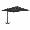 Parasol ogrodowy z przenośną podstawą, antracytowy