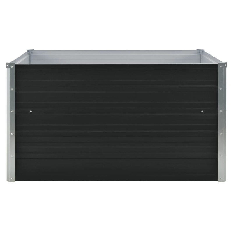 Donica do podniesionej rabaty, 100x100x45 cm, stal, antracytowa