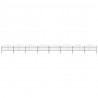 Panele ogrodzeniowe z grotami, stal, (1-1,25) x 13,6 m, czarne