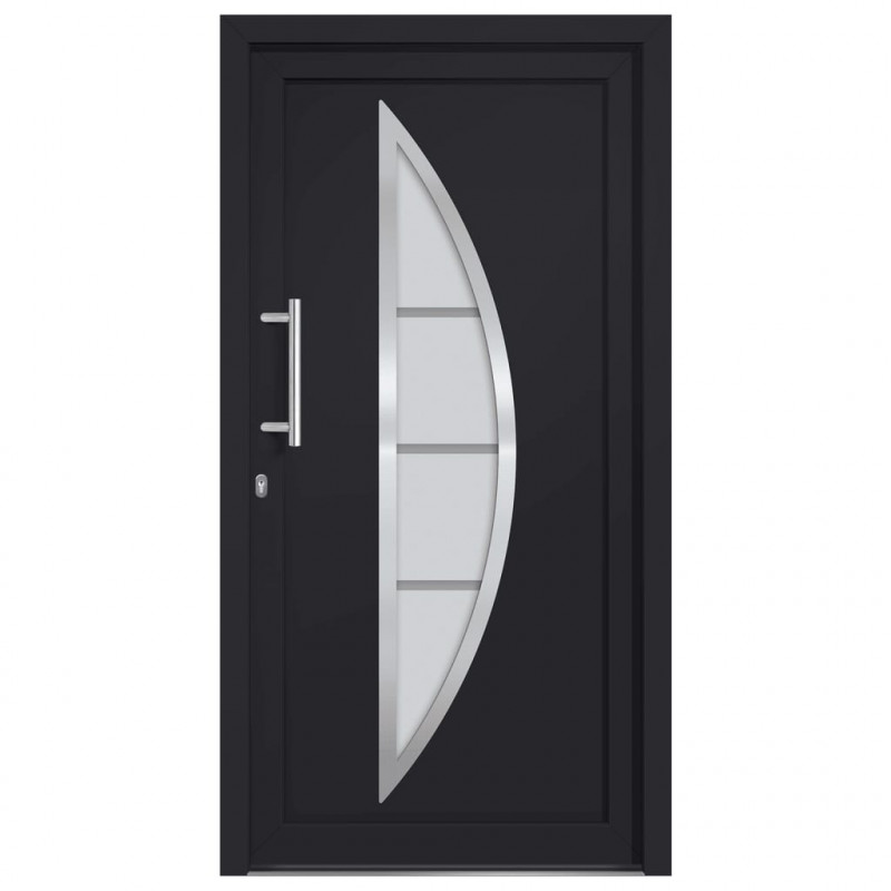 Drzwi wejściowe zewnętrzne, antracytowe, 98 x 190 cm