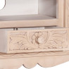 Szafka pod TV, biała, 120 x 30 x 40 cm, lite drewno mango