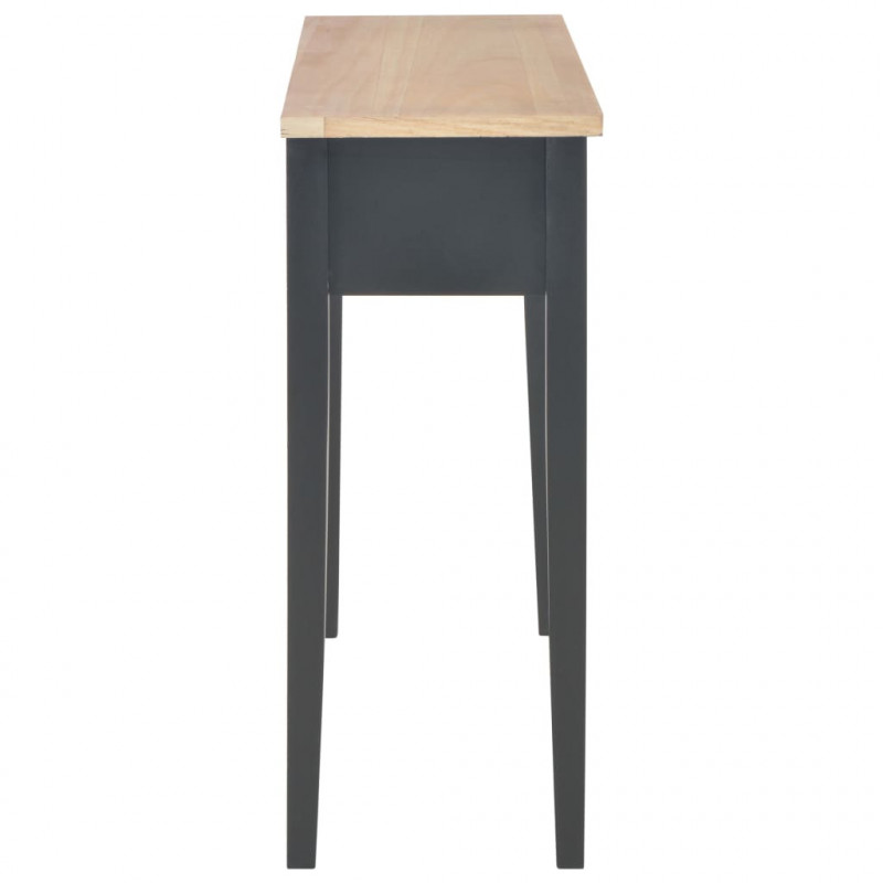 Stolik konsolowy, czarny, 79x30x74 cm, drewniany