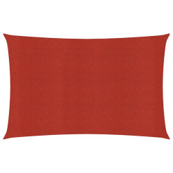 Żagiel przeciwsłoneczny, 160 g/m², czerwony, 2x5 m, HDPE