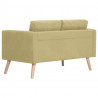 2-osobowa sofa tapicerowana tkaniną, zielona