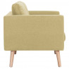 2-osobowa sofa tapicerowana tkaniną, zielona