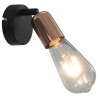 Lampy, 2 szt., żarówki żarnikowe 2 W, czarno-miedziane, E27