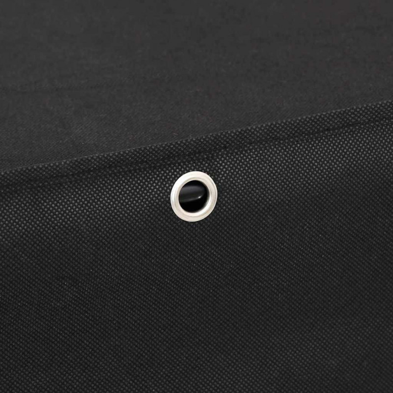 Szafka na buty, czarna, 60 x 30 x 166 cm, tkanina