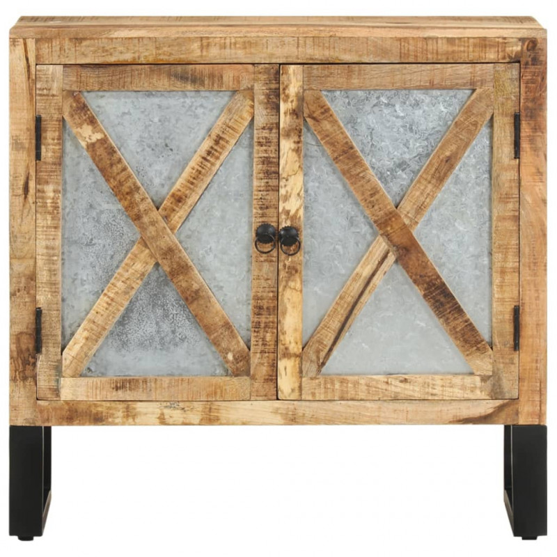 Szafka, 80x30x76 cm, lite drewno mango