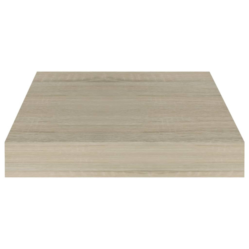 Wisząca półka ścienna, kolor dębowy, 23 x 23,5 x 3,8 cm, MDF