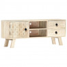 Szafka pod TV, 110 x 30 x 44 cm, lite drewno mango