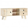 Szafka pod TV, 110 x 30 x 44 cm, lite drewno mango