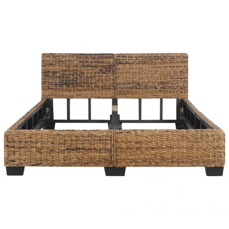 Rama łóżka, naturalny rattan, 140 x 200 cm