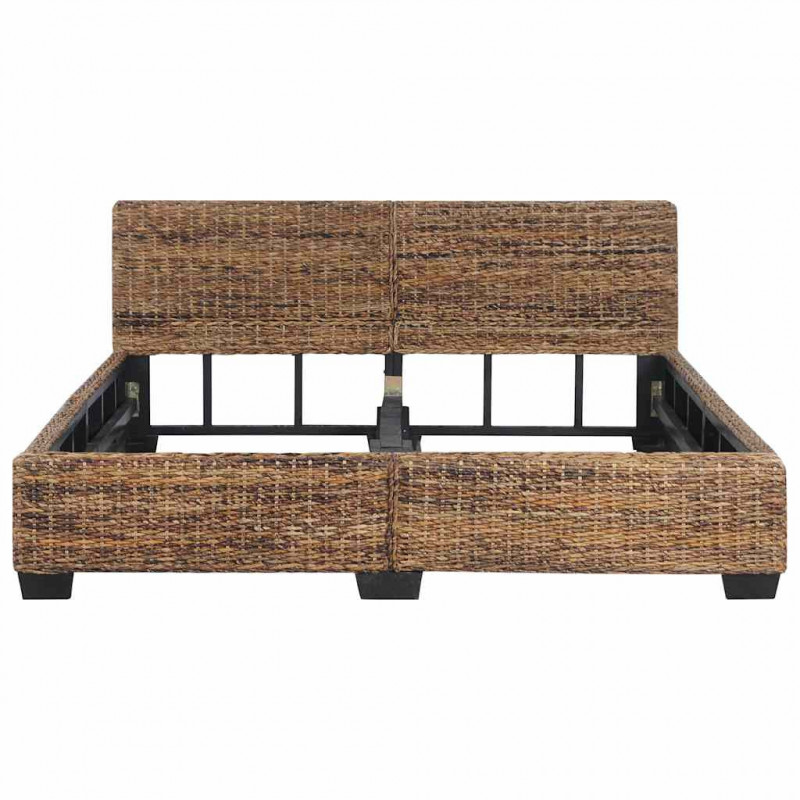 Rama łóżka, naturalny rattan, 160 x 200 cm