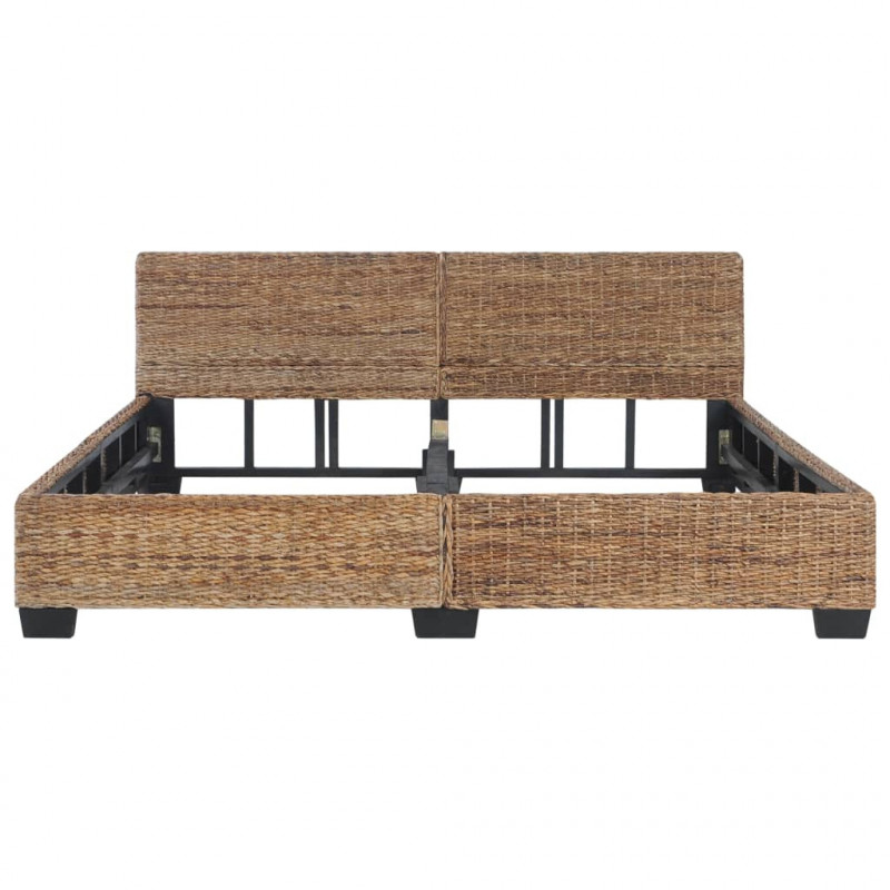 Rama łóżka, naturalny rattan, 180 x 200 cm