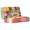 Puf, 100x100x20 cm, patchwork, tkanina