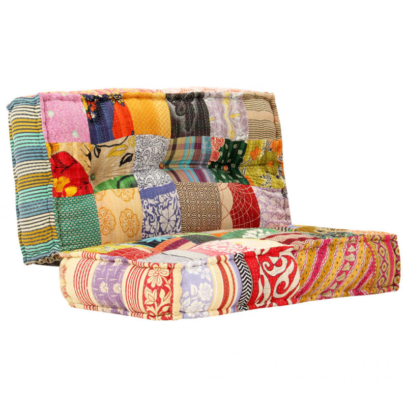 Puf, 100x100x20 cm, patchwork, tkanina
