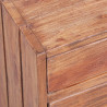 Szafka nocna, 3 szuflady, 35x25x35 cm, lite drewno z mahoniowe