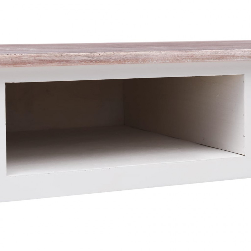 Biurko, brązowe, 110 x 45 x 76 cm, drewniane