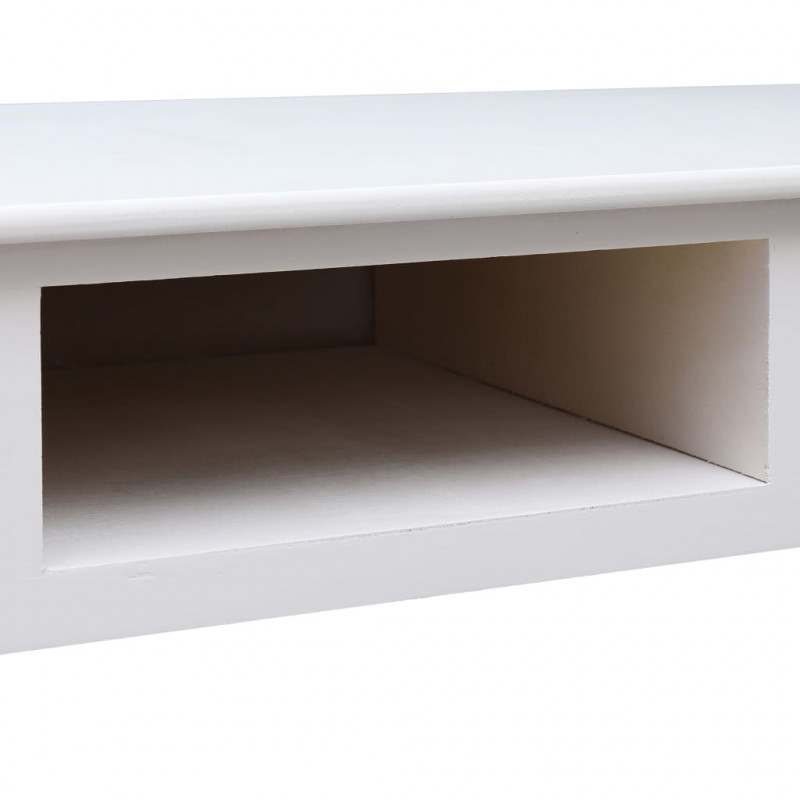 Biurko, białe, 110 x 45 x 76 cm, drewniane