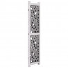 Parawan 3-panelowy, szary, 105 x 165 cm, lite drewno