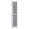 Parawan 5-panelowy, szary, 175 x 165 cm, lite drewno