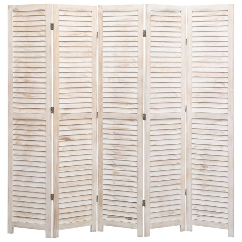 Parawan 5-panelowy, 175 x 165 cm, drewniany