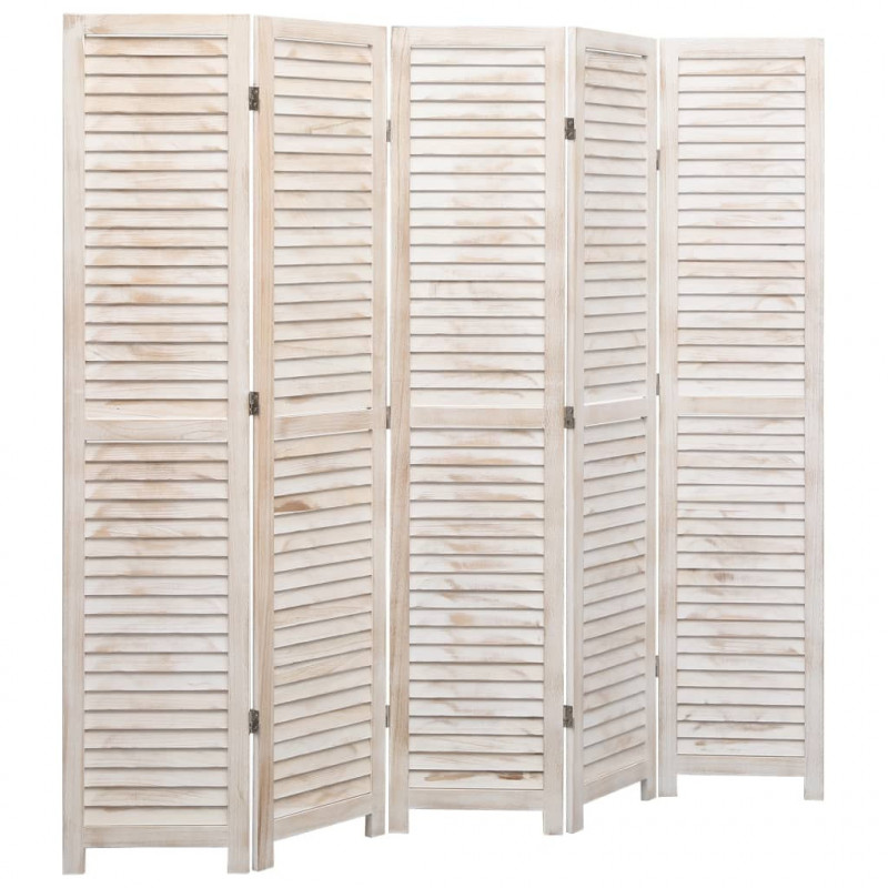 Parawan 5-panelowy, 175 x 165 cm, drewniany