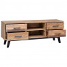 Szafka pod TV, 120 x 30 x 45 cm, lite drewno tekowe