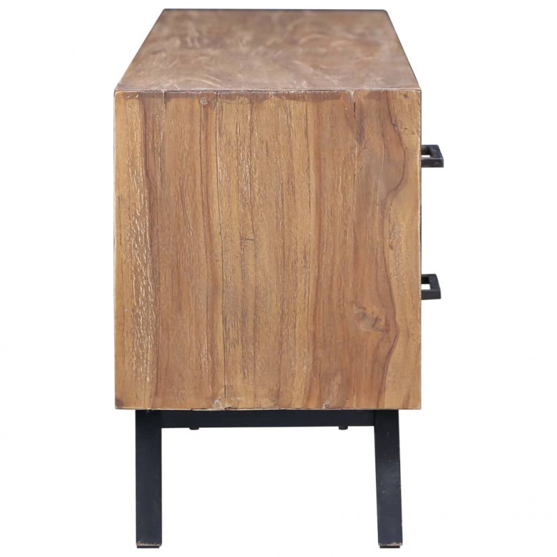 Szafka pod TV, 120 x 30 x 45 cm, lite drewno tekowe