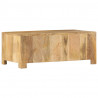 Stolik kawowy z 4 szufladami, 90x50x35 cm, lite drewno mango