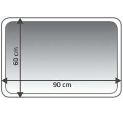 RIDDER Dywanik łazienkowy Coins, 60 x 90 cm, szary, 7103307