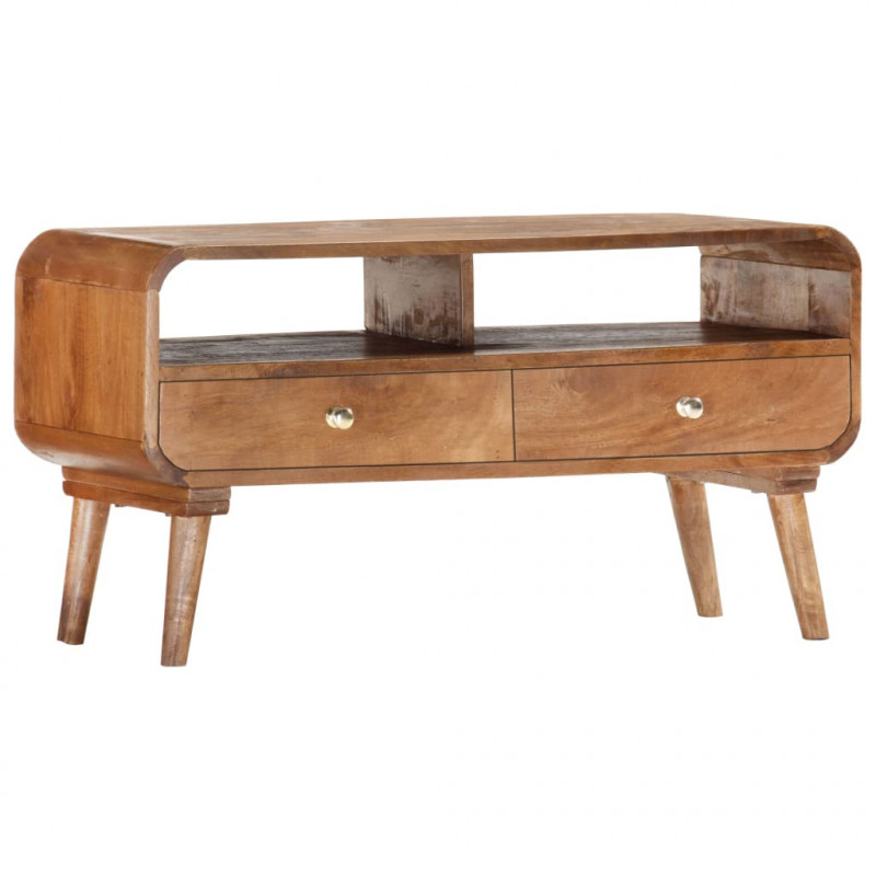 Szafka pod TV, 90 x 35 x 47 cm, lite drewno mango