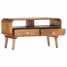 Szafka pod TV, 90 x 35 x 47 cm, lite drewno mango
