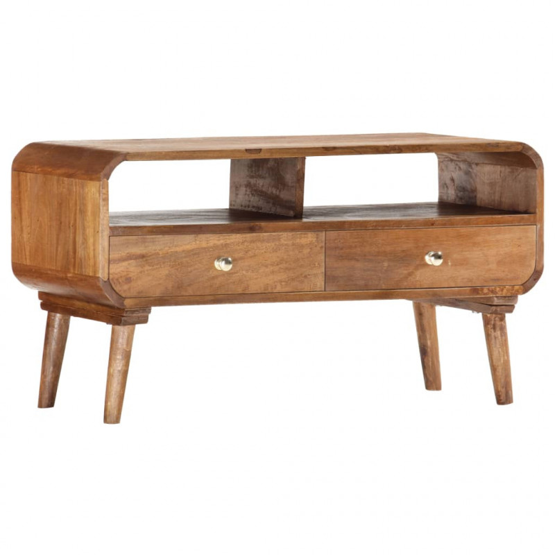 Szafka pod TV, 90 x 35 x 47 cm, lite drewno mango