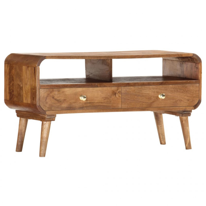 Szafka pod TV, 90 x 35 x 47 cm, lite drewno mango