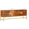 Szafka pod TV, 140x30x50 cm, lite drewno akacjowe