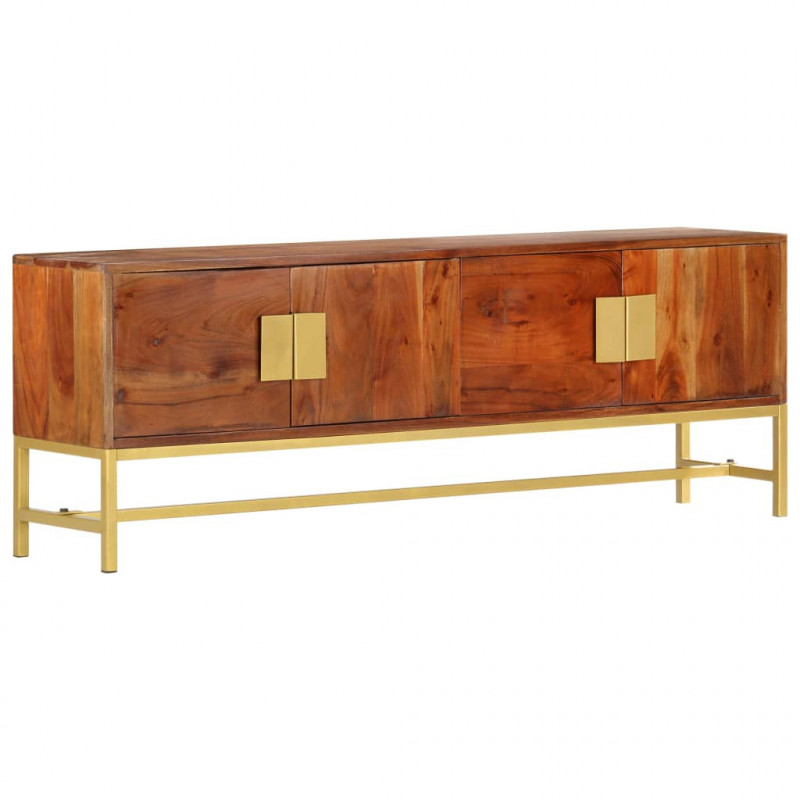 Szafka pod TV, 140x30x50 cm, lite drewno akacjowe