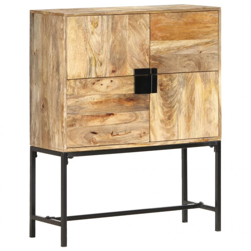 Szafka, 80x30x100 cm, lite drewno mango