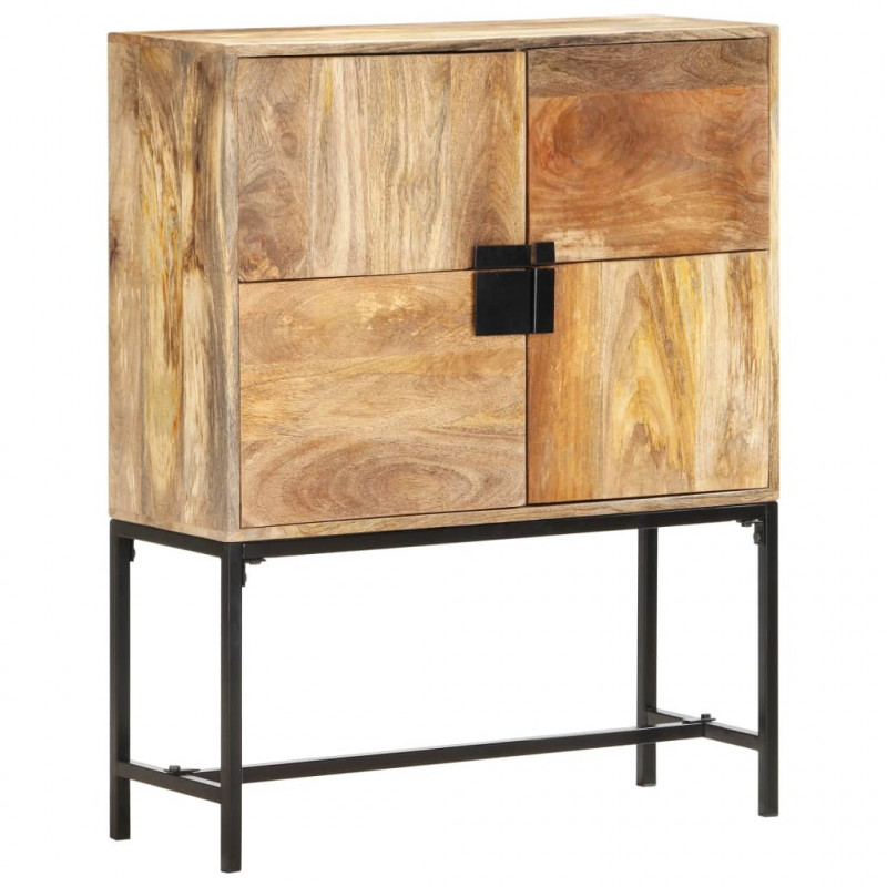 Szafka, 80x30x100 cm, lite drewno mango