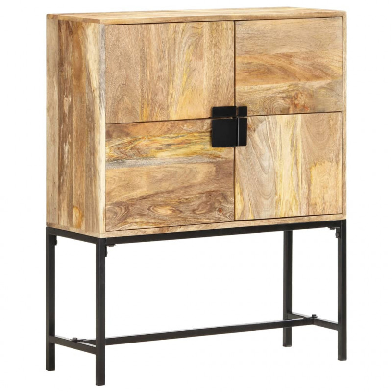 Szafka, 80x30x100 cm, lite drewno mango