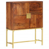 Szafka, 80x30x100 cm, lite drewno akacjowe