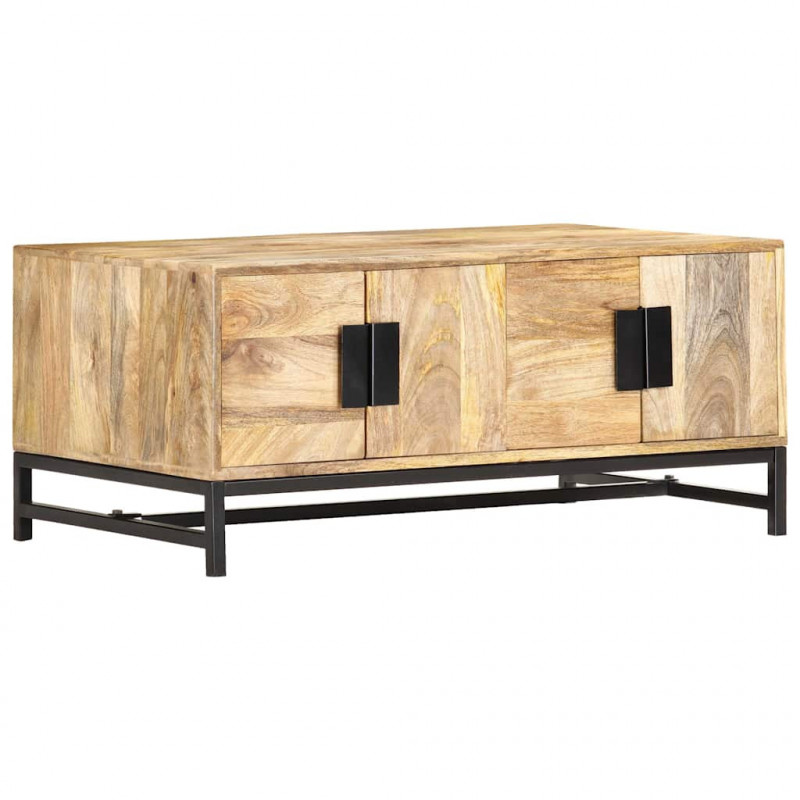 Stolik kawowy, 90 x 55 x 40 cm, lite drewno mango