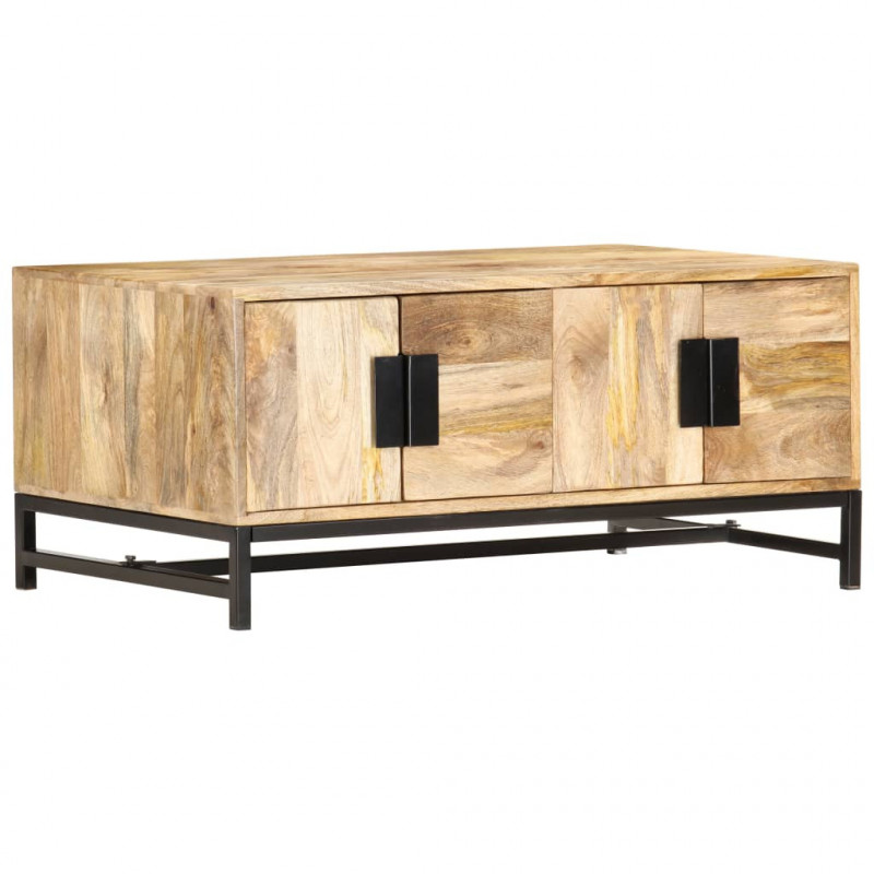Stolik kawowy, 90 x 55 x 40 cm, lite drewno mango